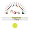 Pennarello alimentare click and paint con punta a pennello di colore lime perlato