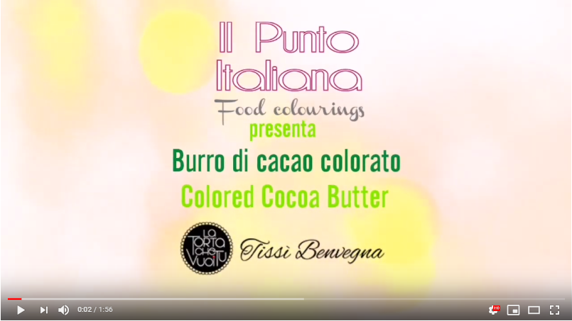 video burro di cacao colorato